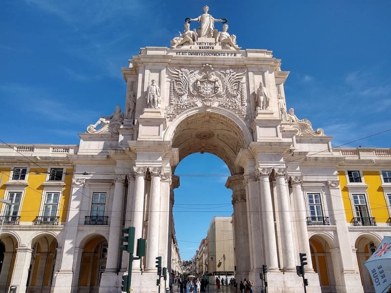Arco triunfo praça comercio Lisboa