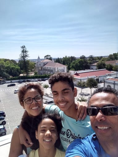 Vista panorâmica terraço Capela dos Ossos Évora Portugal