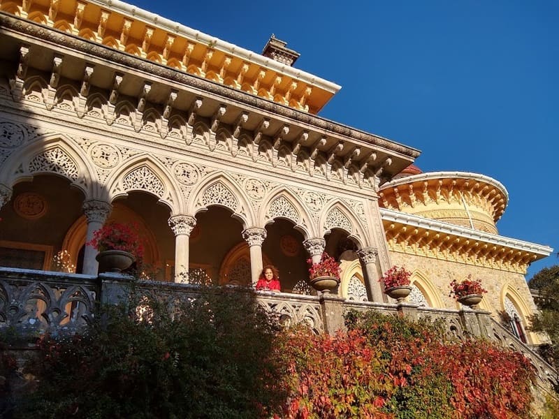Palace of Monserrate arches  gothic moorish  indian