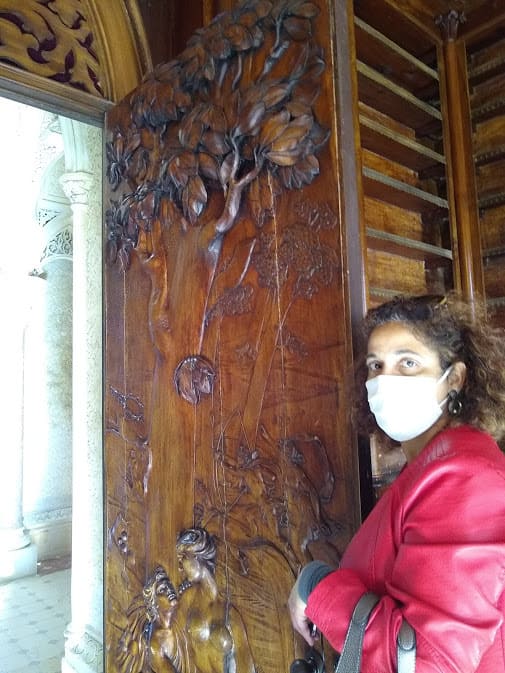 Library door Palace of Monserrate